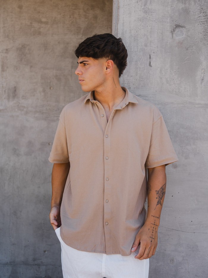 CAMISA WAFFLE LUA BEIGE