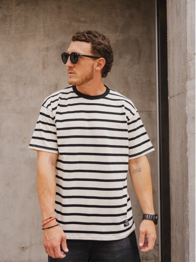 REMERA STRIPE NEGRA