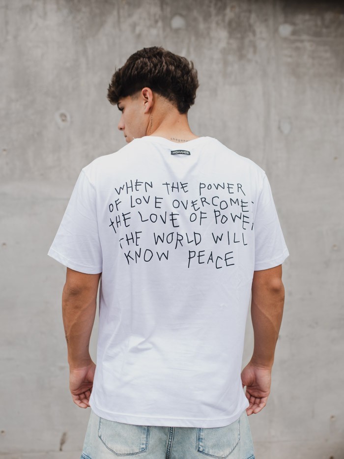 REMERA THE POWER OF LOVE BLANCA