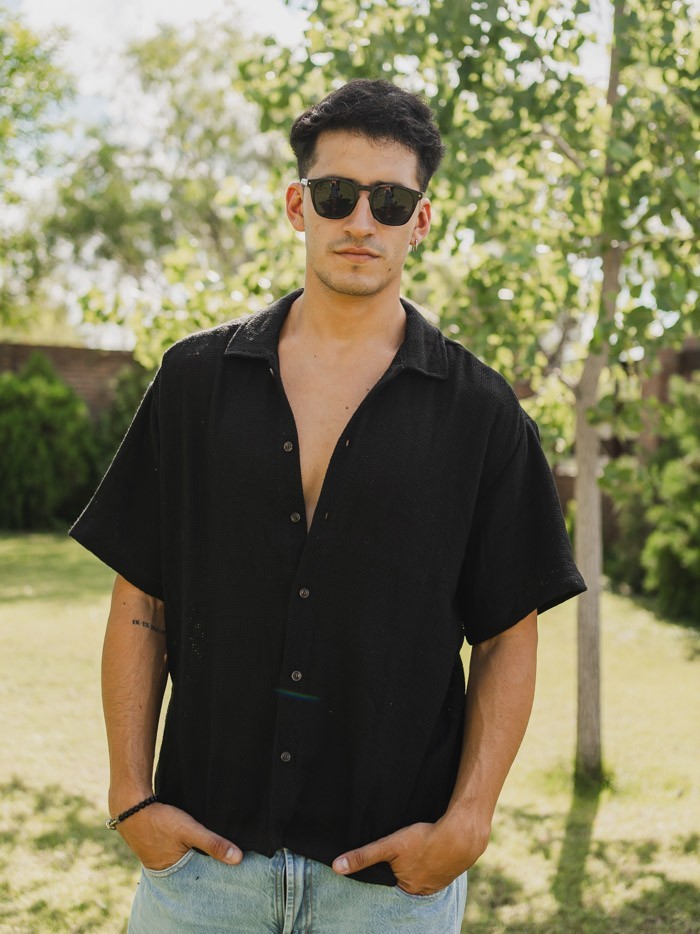 CAMISA GANDHI NEGRO