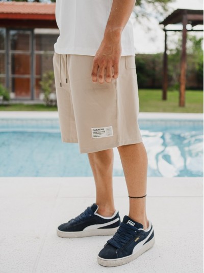 BERMUDA JOGGER BEIGE T.E.