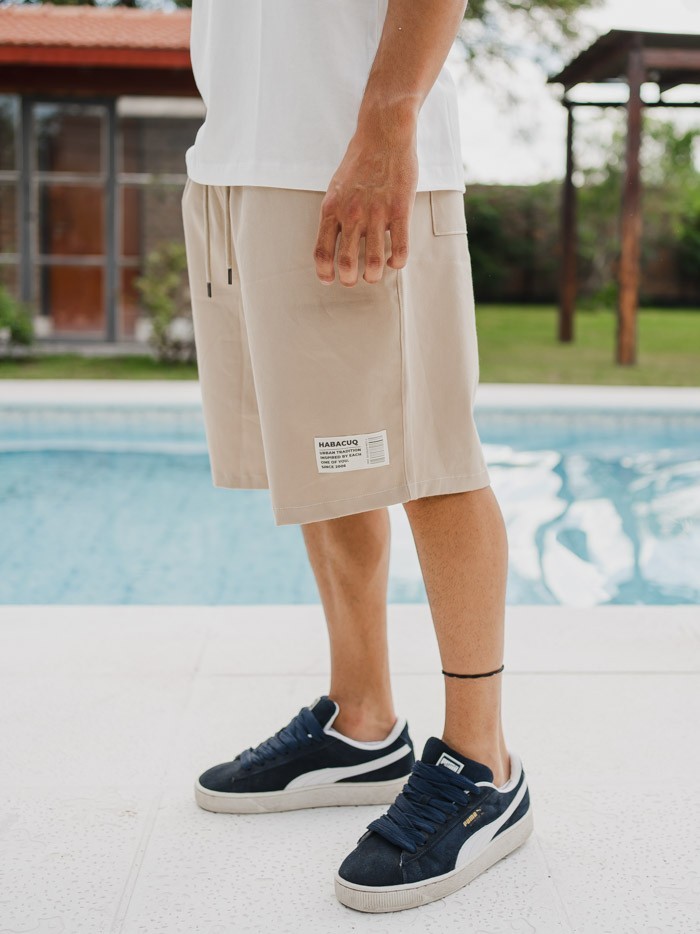 BERMUDA JOGGER BEIGE T.E.