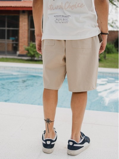 BERMUDA JOGGER BEIGE T.E.