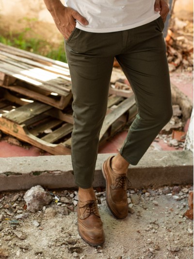 PANTALON CHINO VERDE