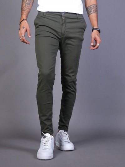 PANTALON CHINO PEKIN VERDE