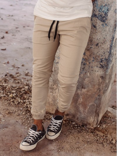 JOGGER LISO BEIGE