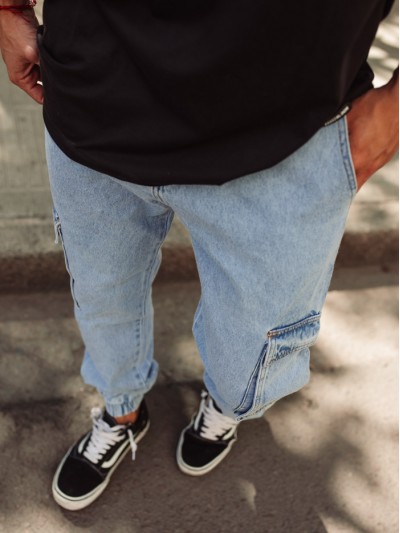 JOGGER CARGO JEAN RIGIDO