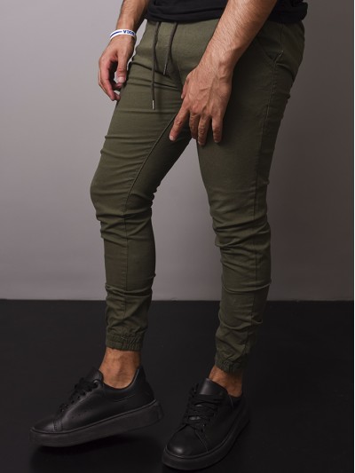 JOGGER GABARDINA VERDE