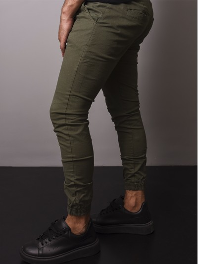 JOGGER GABARDINA VERDE