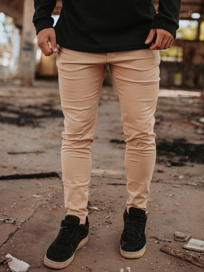 PANTALON CHINO PEKIN BEIGE