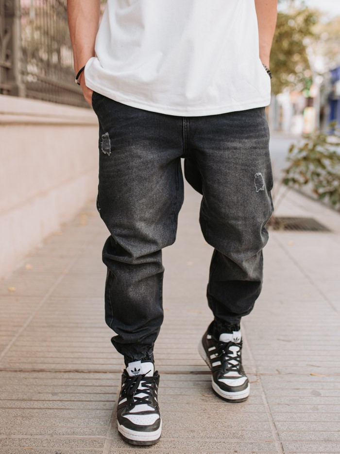 JOGGER JEAN MIKE NEGRO