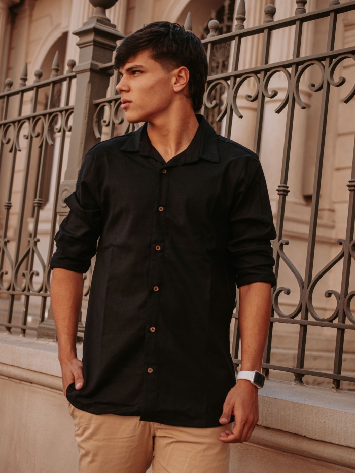 CAMISA SAND NEGRA