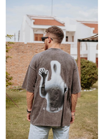 REMERA GHOST GRIS