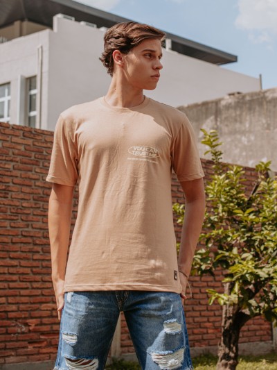 REMERA ORGANIC CAMEL