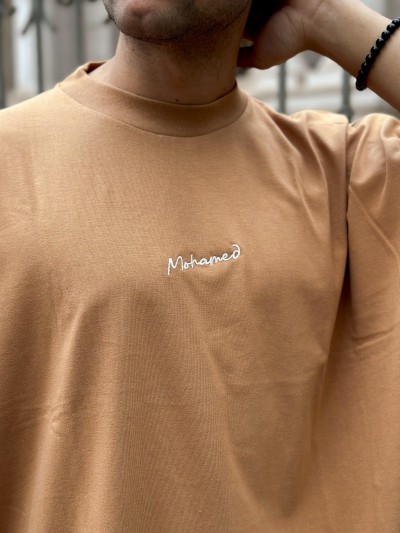 REMERA LOGO PLAIN CAMEL