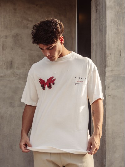 REMERA BUTTERFLY BLANCA