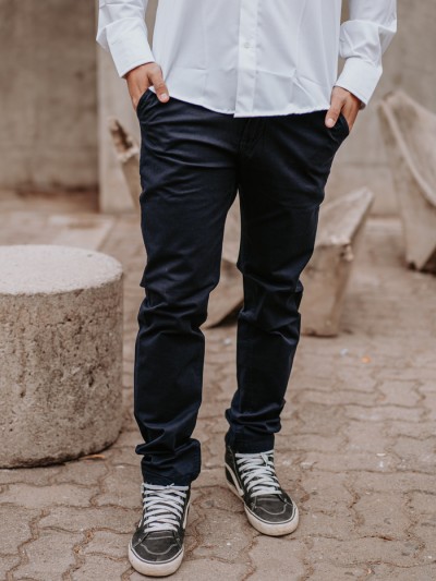 PANTALON CHINO AZUL