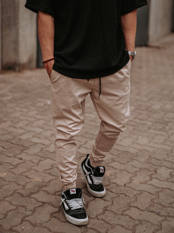 JOGGER LISO GAB BEIGE