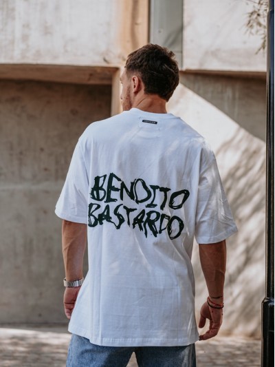 REMERA BENDITO BASTARDO BLANCA