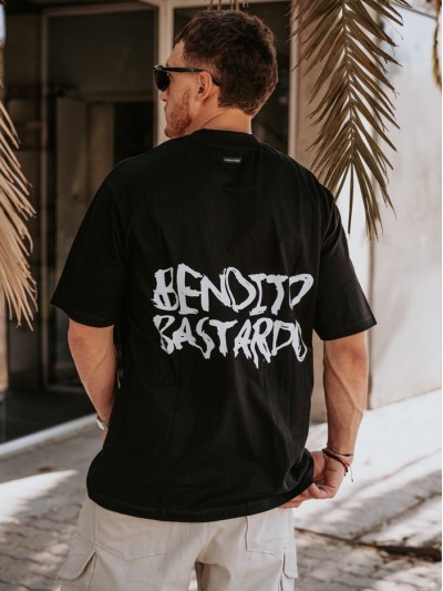 REMERA BENDITO BASTARDO NEGRA