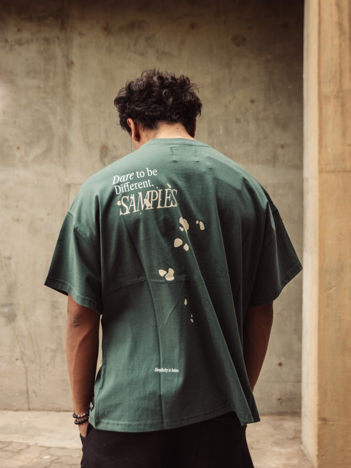 REMERA TEE NORTH BOXY VERDE