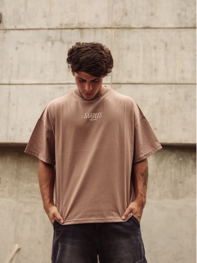 REMERA TEE NORTH BOXY CAMEL