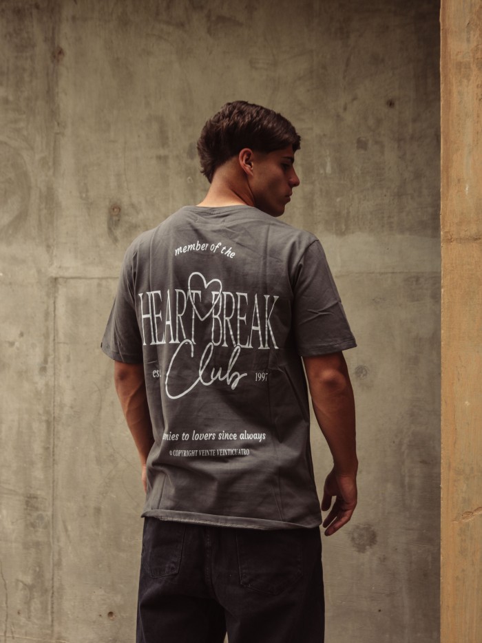 REMERA HART BREAKER GRIS OSCURO