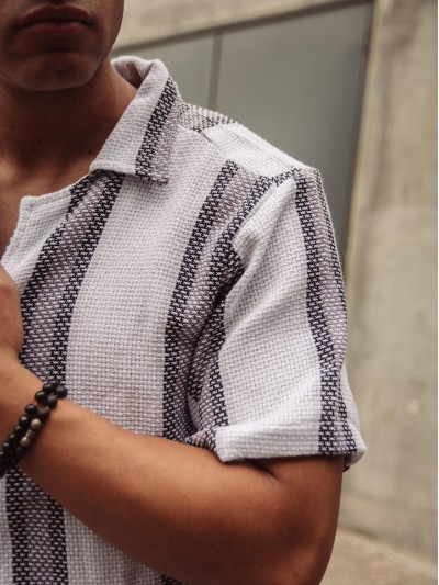 CAMISA FRANJAS GRIS