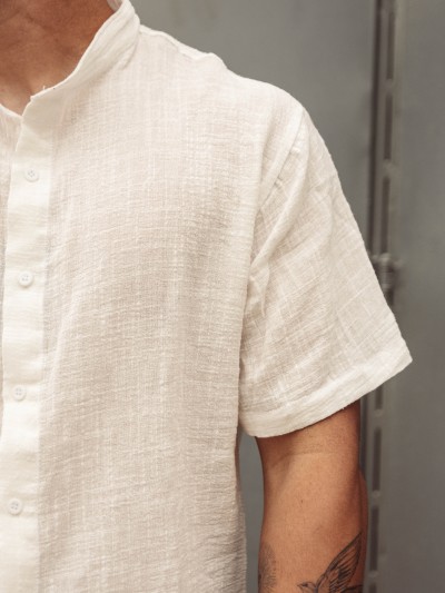 CAMISA LINO CAETANO BLANCO