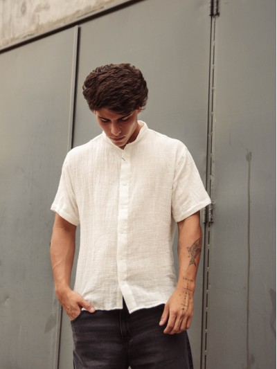 CAMISA LINO CAETANO BLANCO