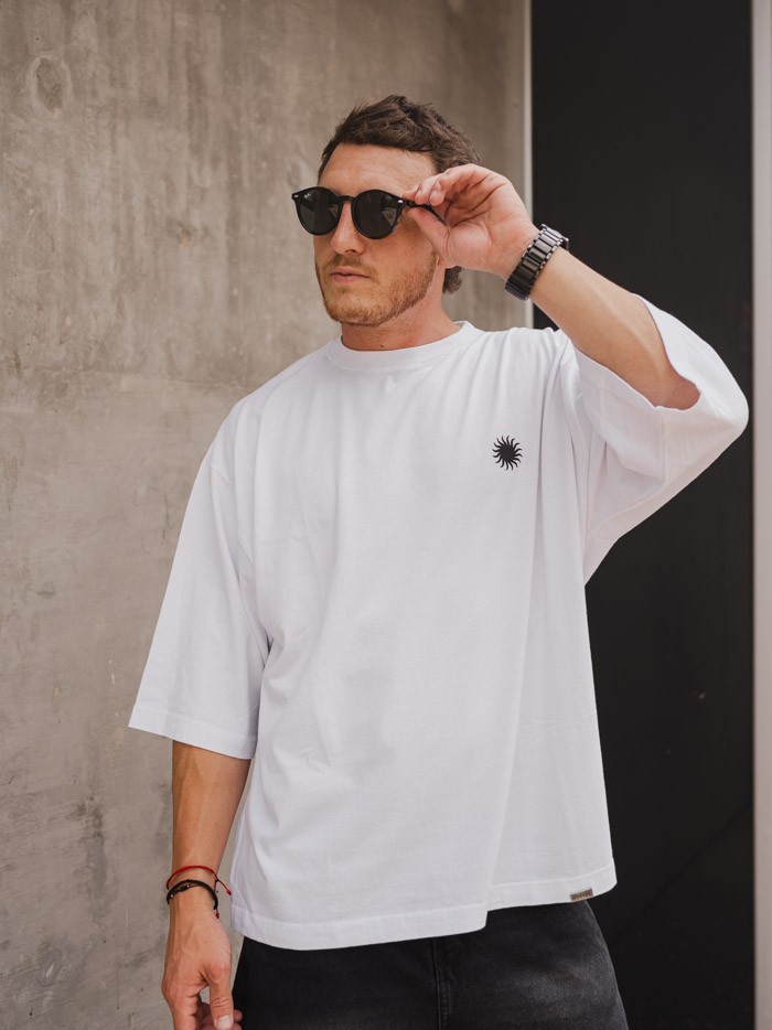 REMERA KANYE BOXY MADEIN WHITE