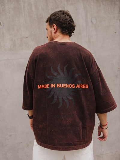 REMERA KANYE BOXY MADEIN ACID ORANGE