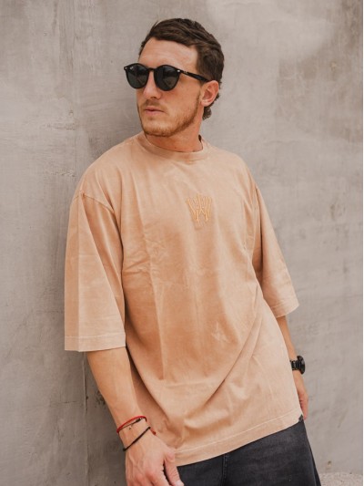 REMERA KANYE PLAIN PROCESS BEIGE