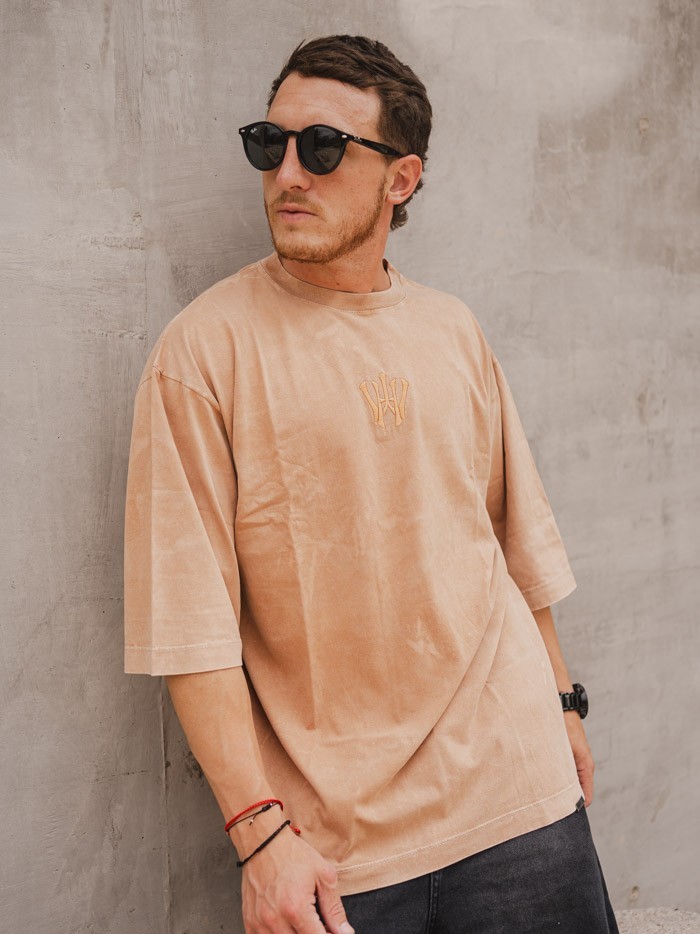 REMERA KANYE PLAIN PROCESS BEIGE