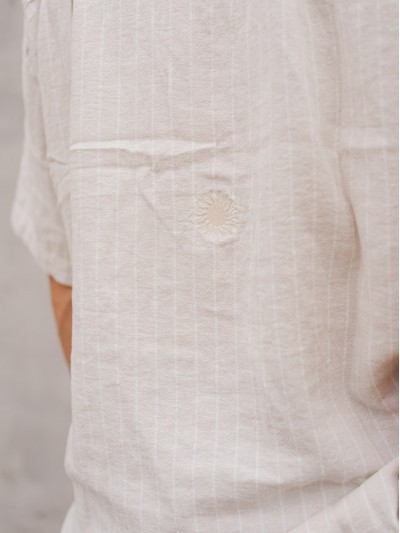 CAMISA BOXY LIZZARD BEIGE