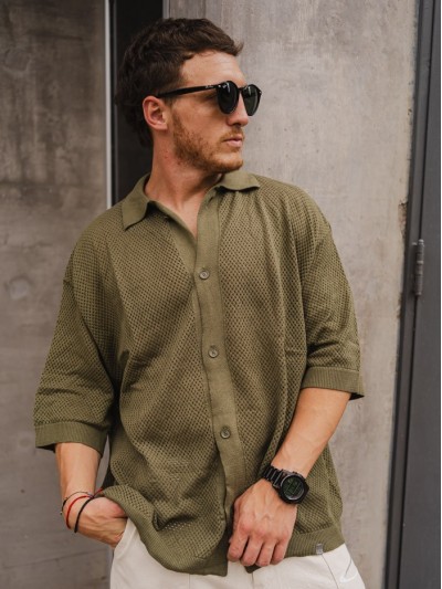 CAMISA SHIFLETT KNIT ARMY