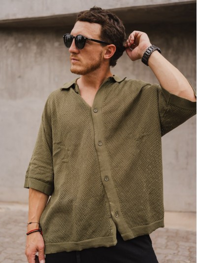 CAMISA SHIFLETT KNIT ARMY