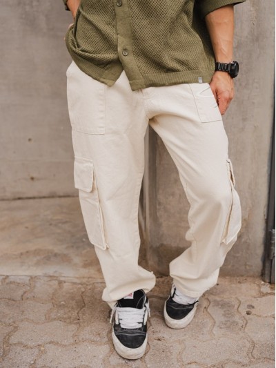 PANTALON CARGO 1025 BIG S CREMA