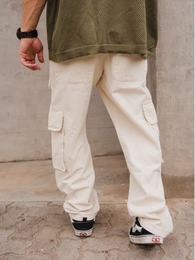 PANTALON CARGO 1025 BIG S CREMA