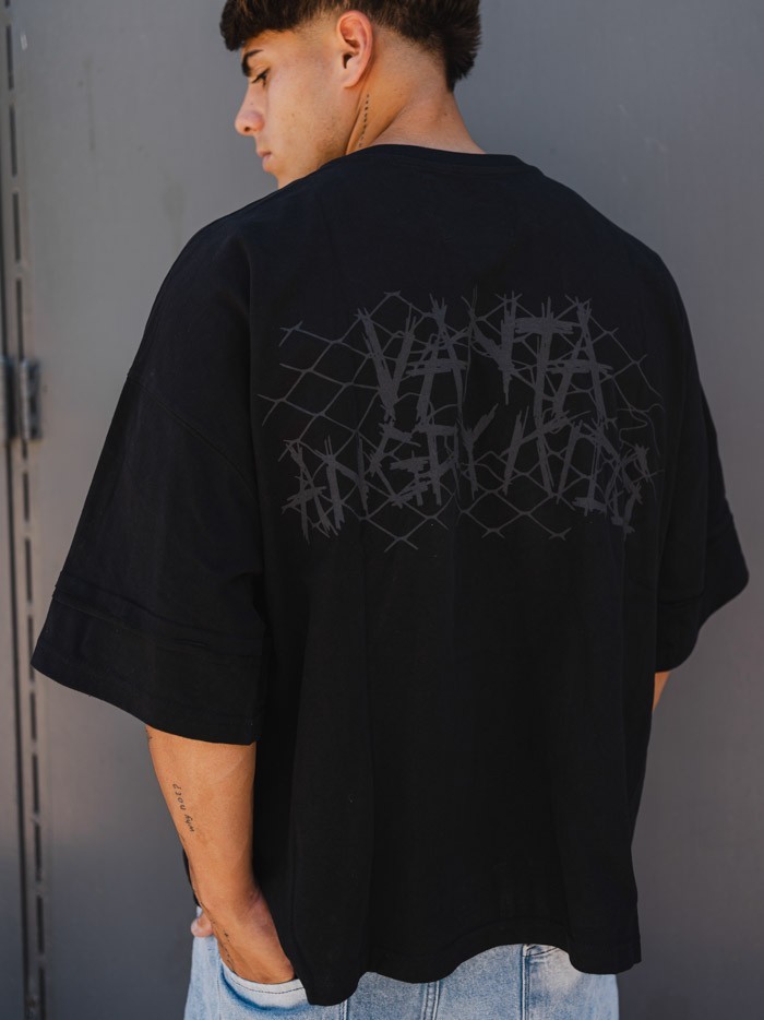 REMERA VANTA NET NEGRO