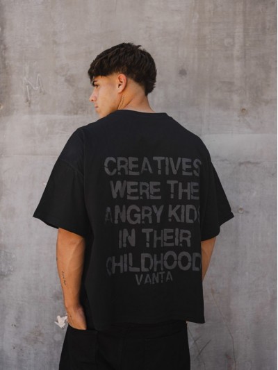 REMERA VANTA CREATIVE NEGRO