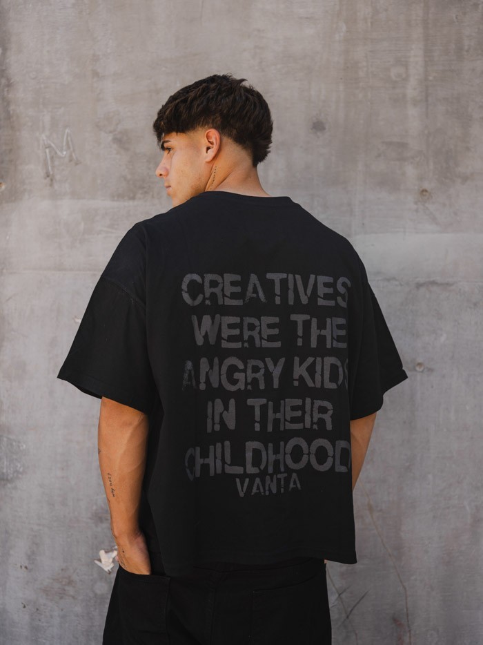 REMERA VANTA CREATIVE NEGRO